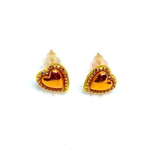 Gold Heart Earrings